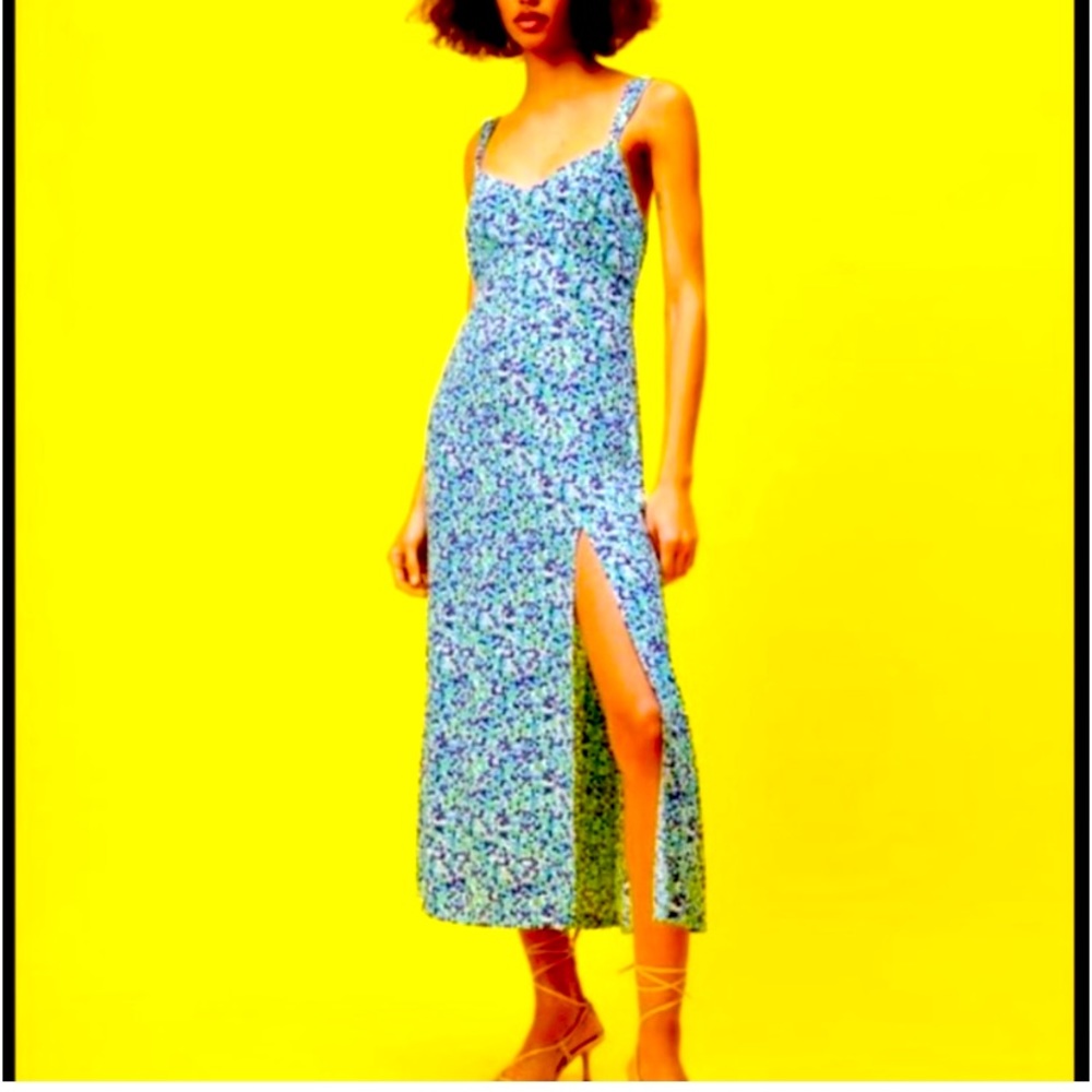 Zara Floral Midi Dress